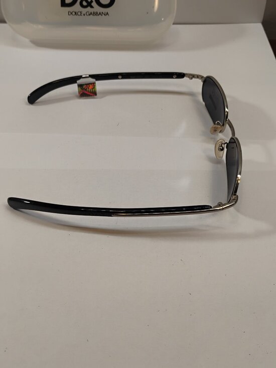 VINTAGE DOLCE & GABBANA DG 2012 Sunglasses with Hard Case Dust Bag Papers Y2K main image 5